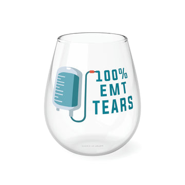 100% EMT tears Stemless Wine Glass (11.75oz)